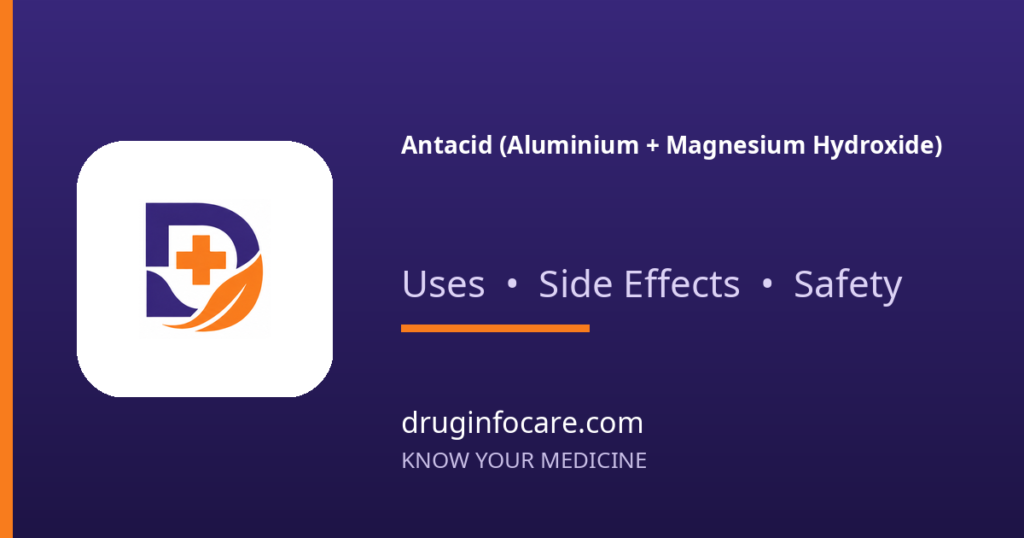 Antacid (Aluminium + Magnesium Hydroxide) — DrugInfoCare