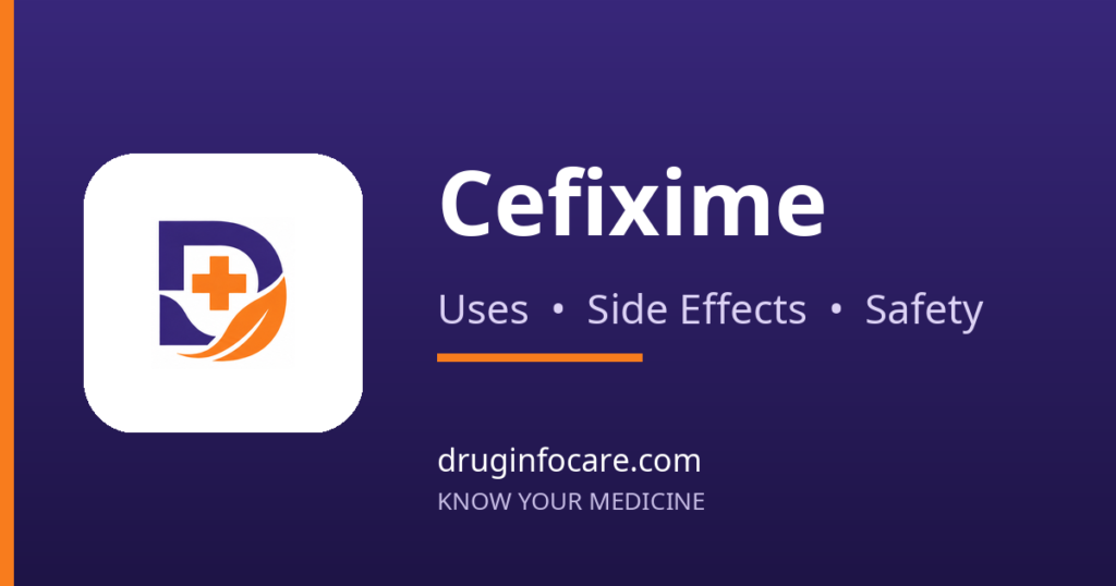 Cefixime — DrugInfoCare