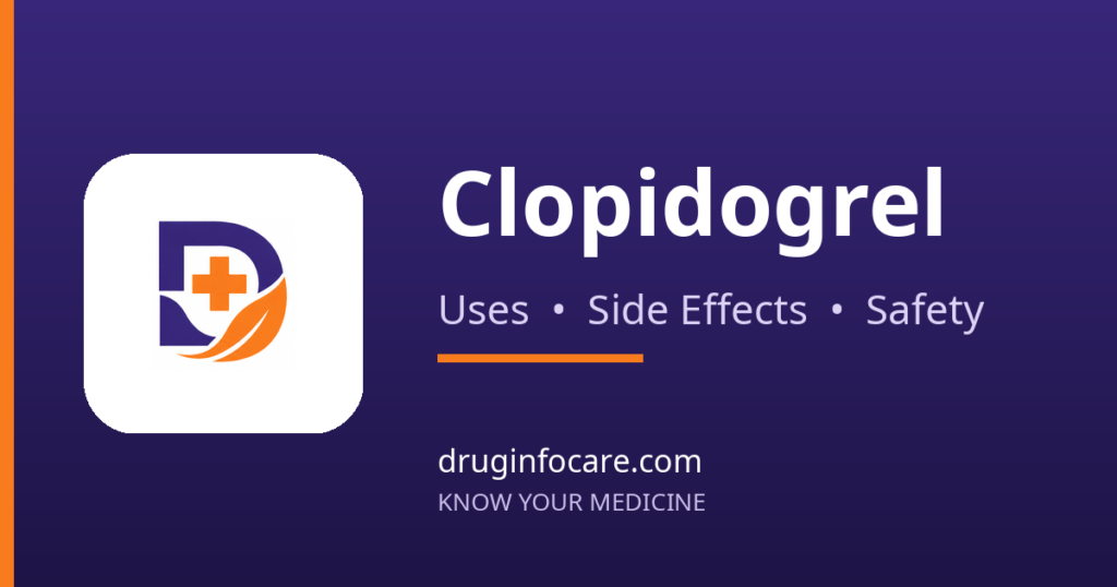 Clopidogrel — DrugInfoCare