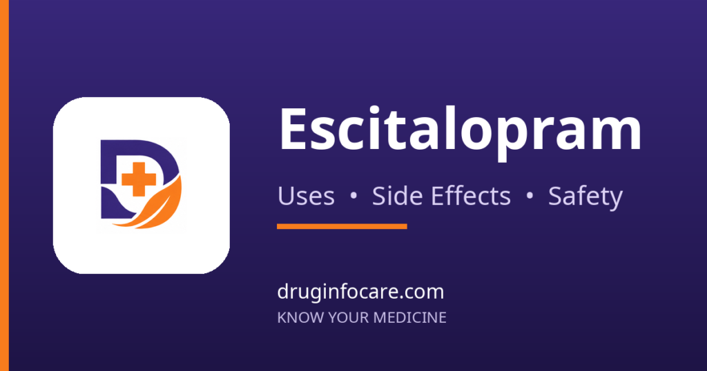 Escitalopram — DrugInfoCare