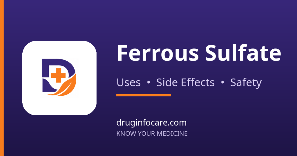 Ferrous Sulfate — DrugInfoCare