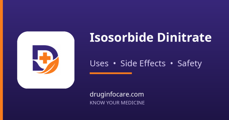 Isosorbide Dinitrate — DrugInfoCare