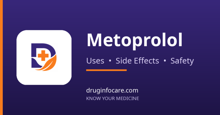 Metoprolol — DrugInfoCare