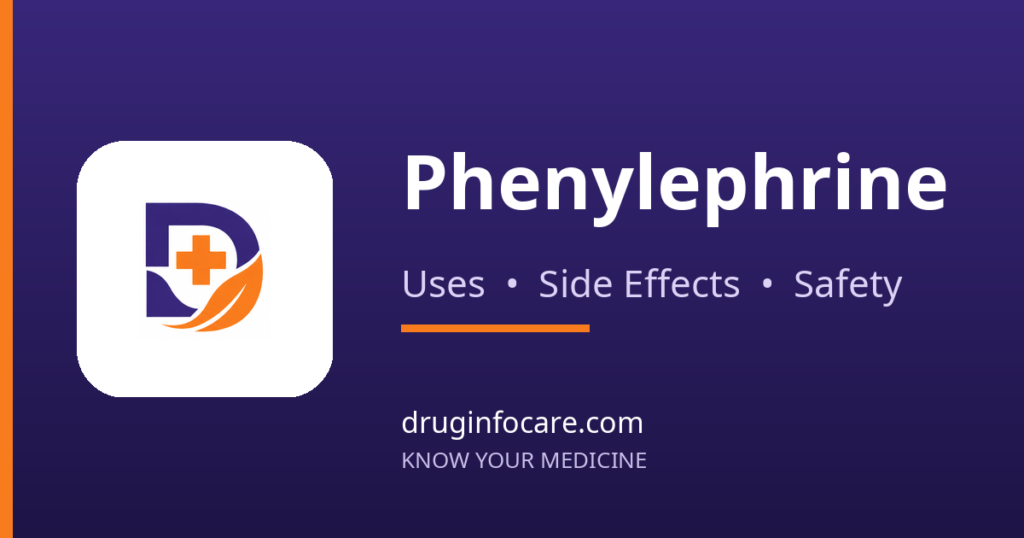 Phenylephrine — DrugInfoCare